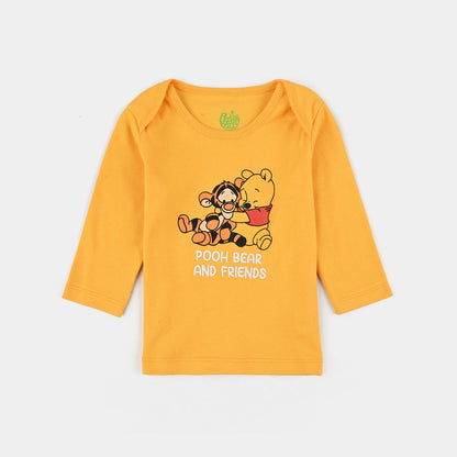 Infant Boys Cotton Interlock T-Shirt F/S Pack OF 3-Yellow/White