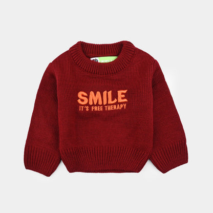 Infant Boys Sweater Smile - Red