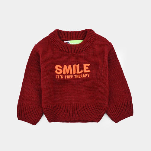 Infant Boys Sweater Smile - Red