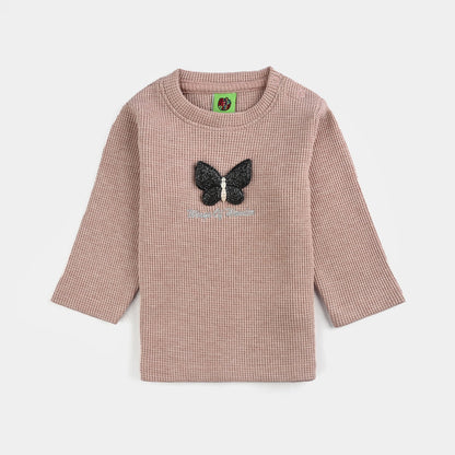 Infant Girls Jacquard Suit CUTE MOMENTS-PINK