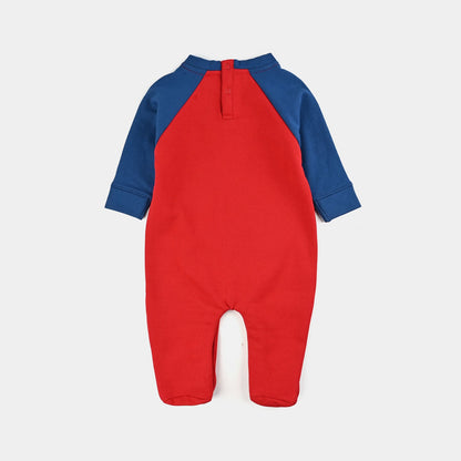 Infant Boys Fleece Romper Character - Red