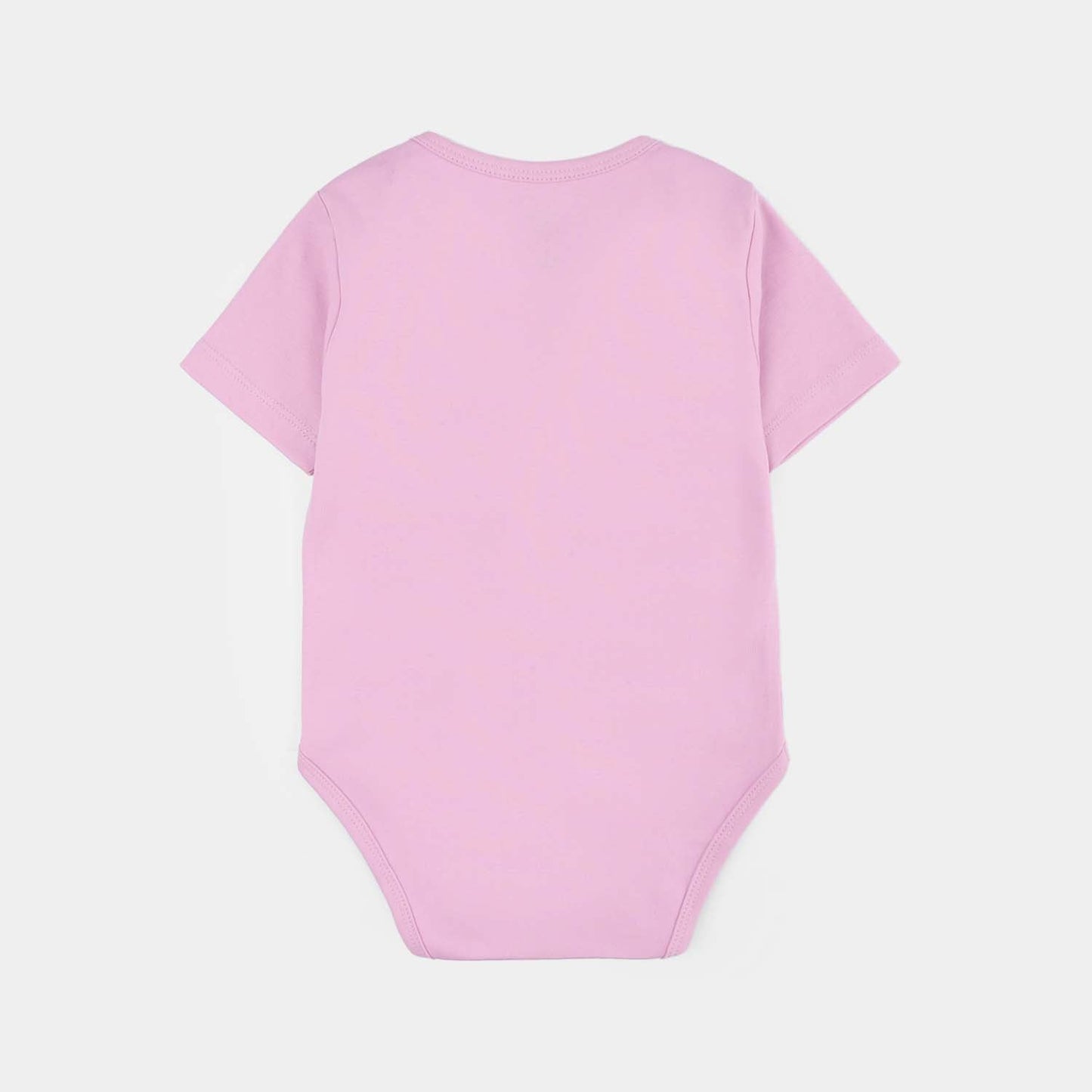 Infant Girls Cotton Interlock Romper (Ready for Hugs) - Pink